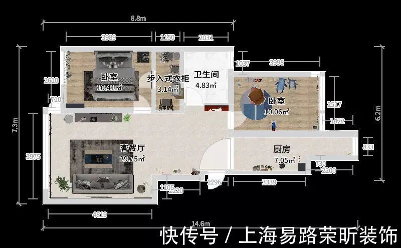 新中式|小户型不能装‘新中式’风格?凡事不能绝对,小户型新中式,一样美到骨子里