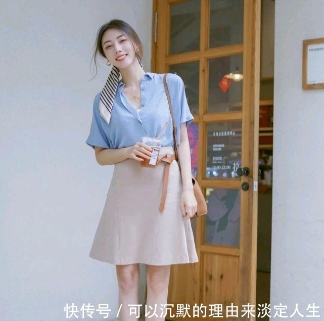 半身裙|怎么穿才温柔又清新呢?对服装的配色和款式,都有一定的要求