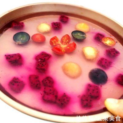 30g白凉粉|这道酷爽冰果冻蛋糕真的是不讲究，有啥放啥都好吃