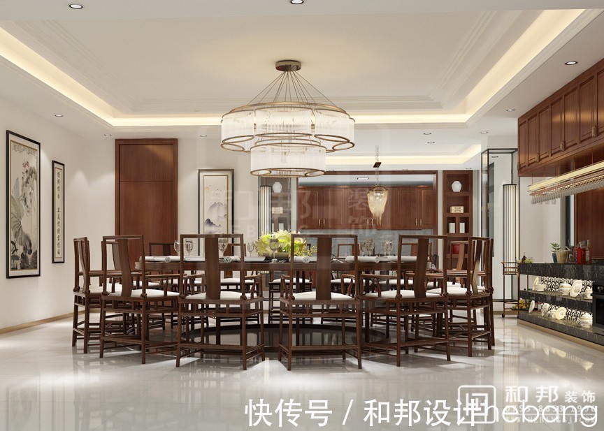 家具|农村自建房的新中式风格,颜色搭配与空间线条是重点!