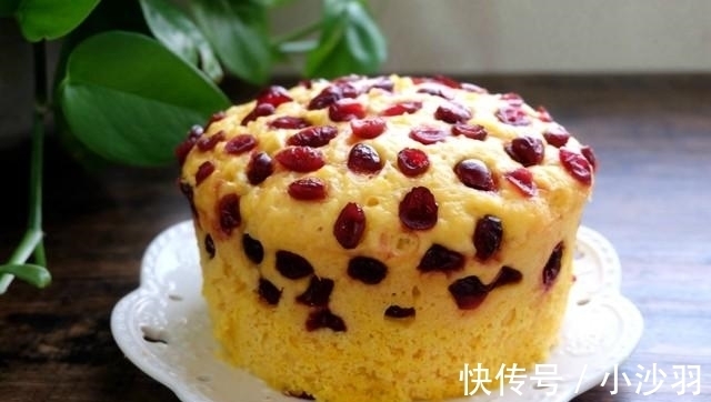 蔓越莓干|早餐蒸个南瓜发糕,口感松软不粘牙,好吃不上火,孩子说比蛋糕香
