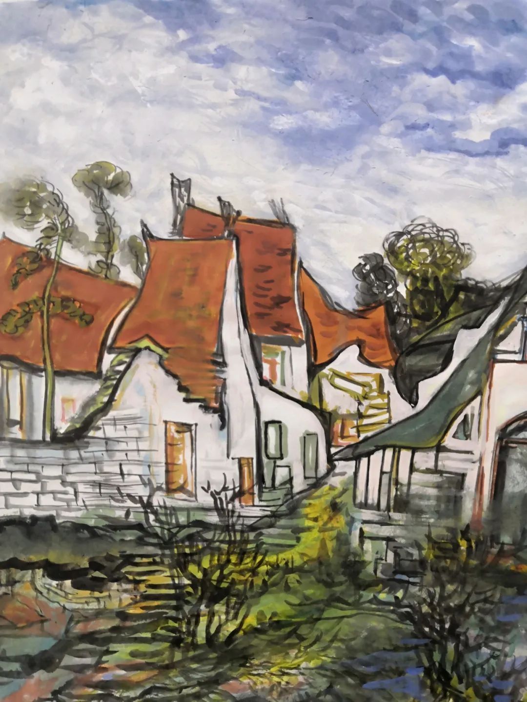 杨大眼造像@中西结合笔传情·锐意创新始通神——张山绘画人物山水艺术新貌