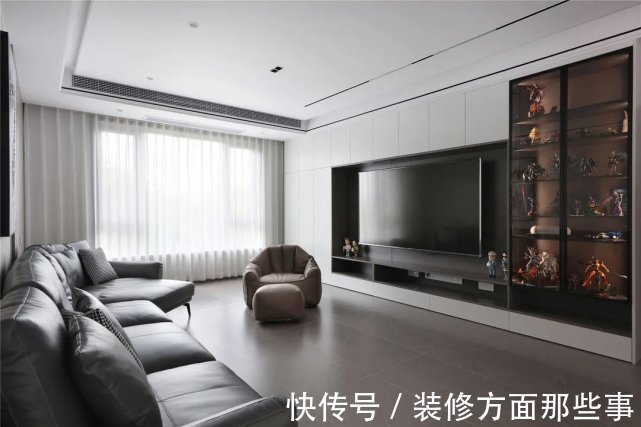 深色|155㎡简约风,承载着三代人的生活,不花哨让家务少一半