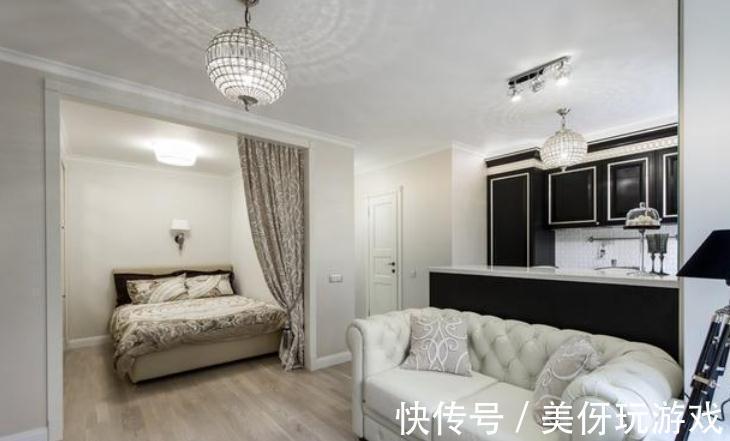 吧台|新古典风格装饰27㎡小户型,餐厅配多功能吧台,整体感觉不一样