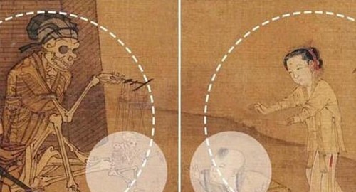 题词&都说宋朝这幅“鬼画”看不懂,放大5倍看画上题词,含义一目了然