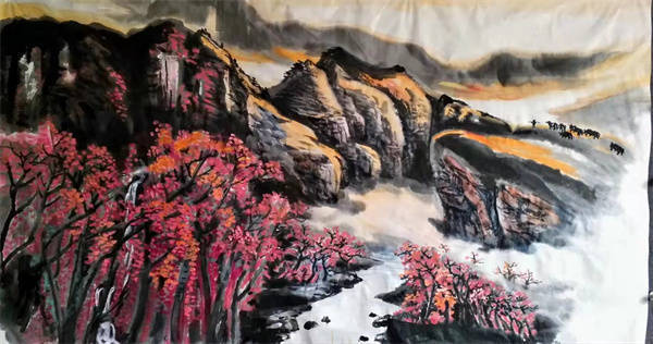 扈恩龄!画家扈恩龄大写意山水作品欣赏