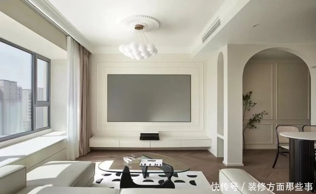 拱形|65㎡奶油色+拱形门搞定轻法式风,原来小户型也可以这么仙!