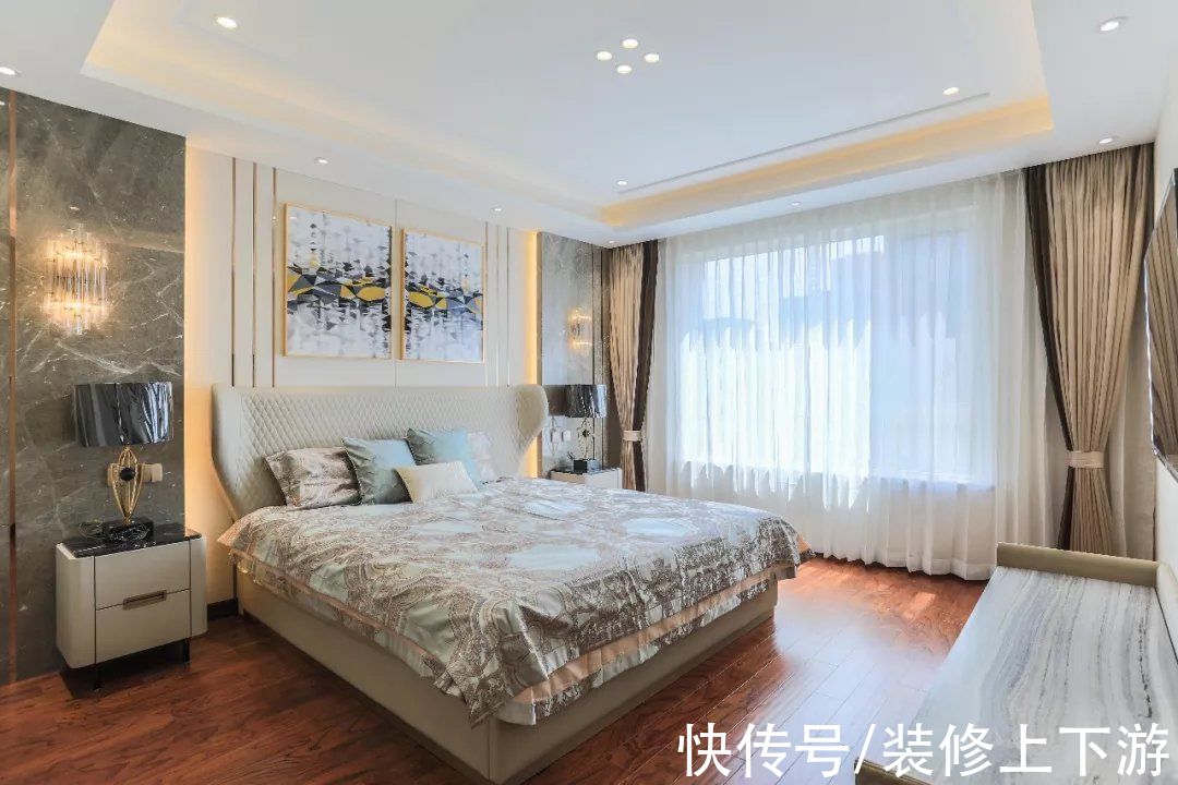 理石|227平现代轻奢装修实景图