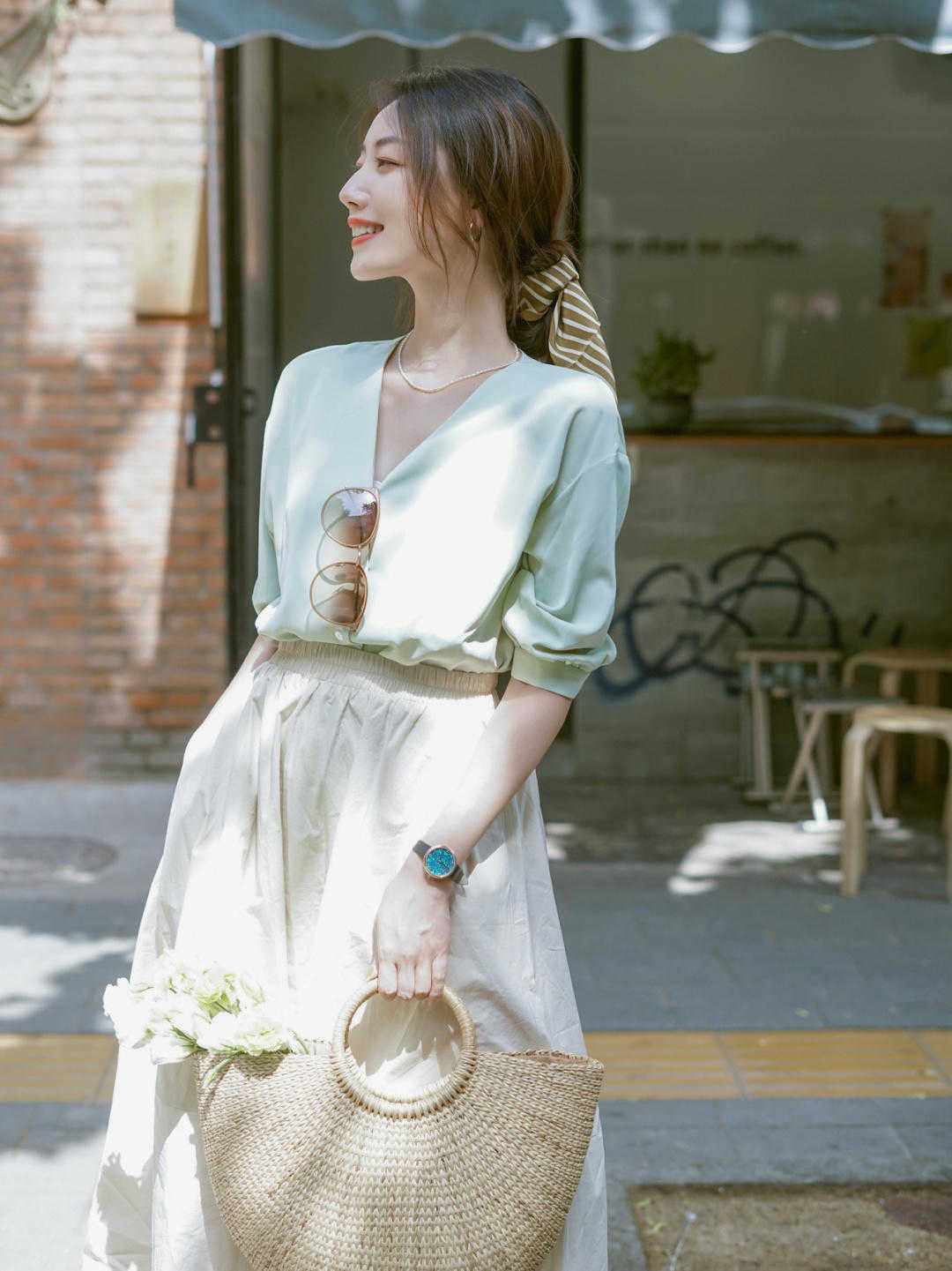 半身裙|粗腿最适合的衣服单品，显瘦还高级，你也可以这样