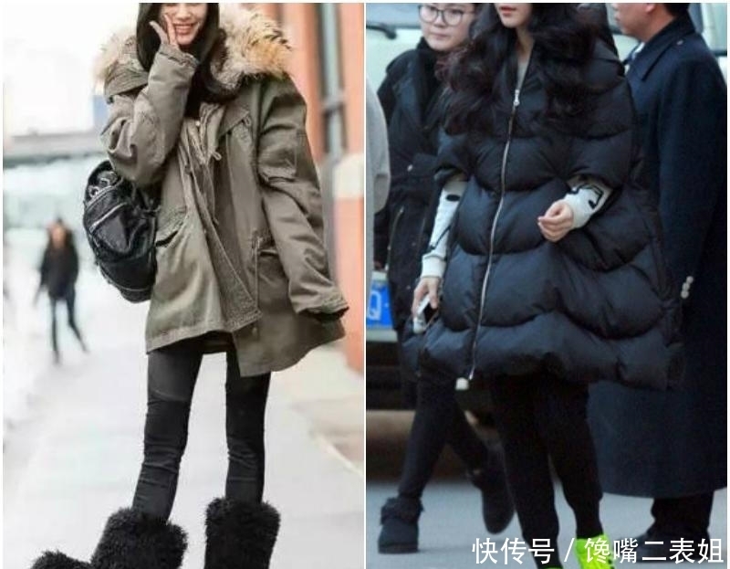 搭配|冬天穿羽绒服要注意,不要配3种鞋,不仅难看还容易显矮