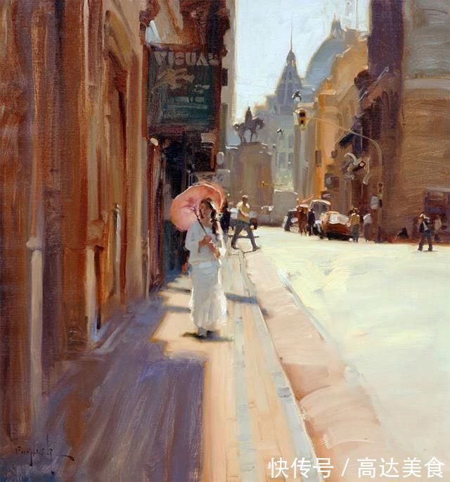 印象派@迷人的光影迷人的你,这样的油画太有感染力