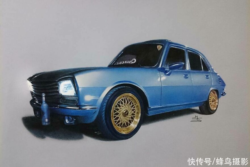 肖像&有这水平还要相机干嘛?30张圆珠笔画,图1画了一个月细到毛孔