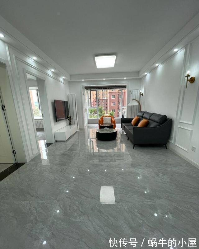 全屋|新家正式裝修結束,不請設計師效果也很滿意,選擇灰色瓷磚很聰明