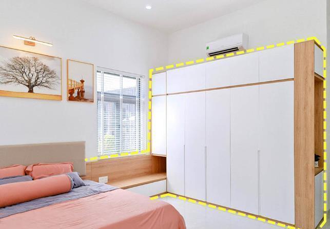 一体|2021年卧室都流行这么装了,衣柜+飘窗做一体化设计,最少能省5㎡