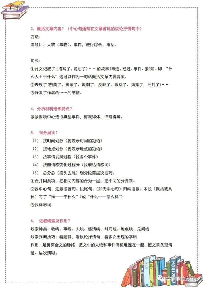 公式|初中语文：33个答题公式，搞定3年必考题型，掌握方能1分不丢！