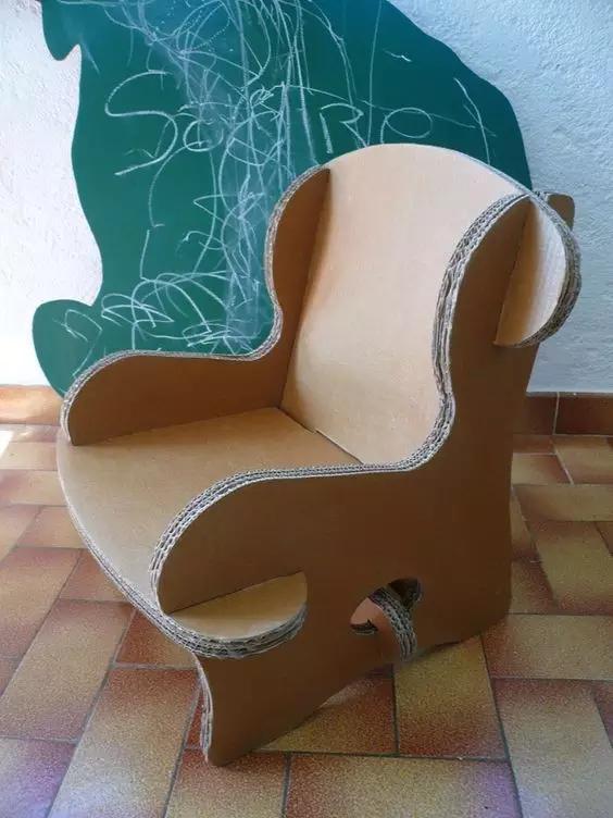 瓦楞纸|家里厚纸箱,以后统统留下来,一通粘贴,竟然连家具都不用买了