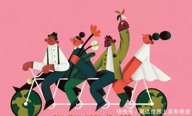 简单的几何图形,大胆的构图,独树一帜的扁平化绘画风格!!