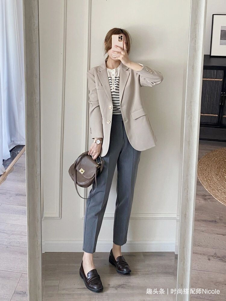 西装裤|风衣算什么今年的“西装”才是真厉害,显瘦洋气不说,还很有范