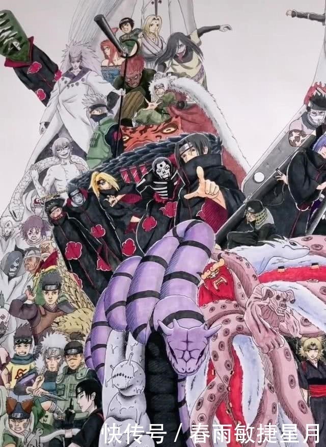 绘画|火影忍者大神手绘佐助,当镜头下移衣服上时,00后少画一人