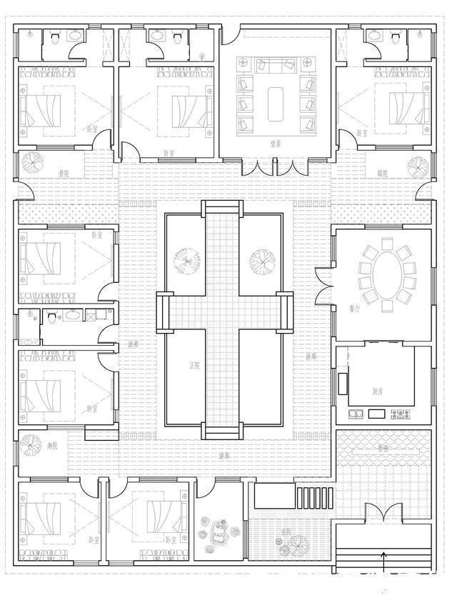 庭院|48岁的大叔,砸掉老房子,盖了一座四合院,完工后全村人都惊艳了