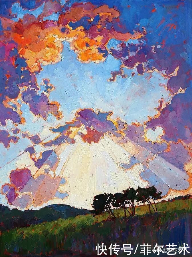 油画|美国女画家艾琳·汉森笔下色彩丰富的风景油画，美极了