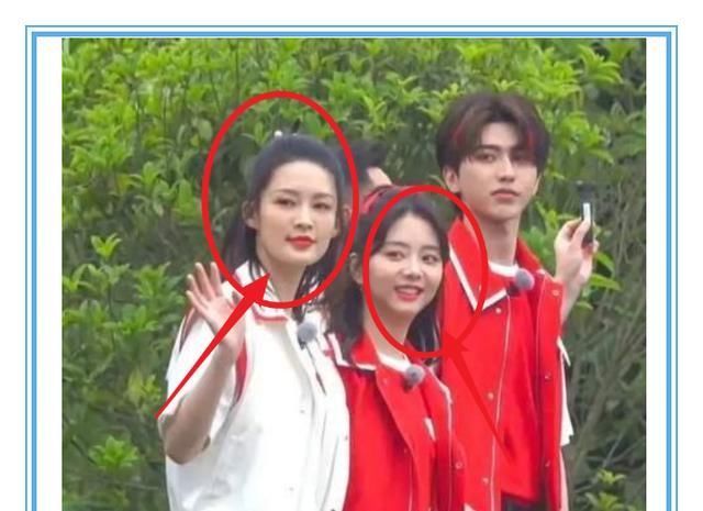 生圖|譚松韻參加《跑男9》,她和楊穎李沁合照,生圖和身高差距太明顯