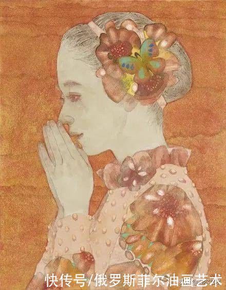 敦煌莫高窟|日本最优秀的青年女岩彩画家,她的作品太美了