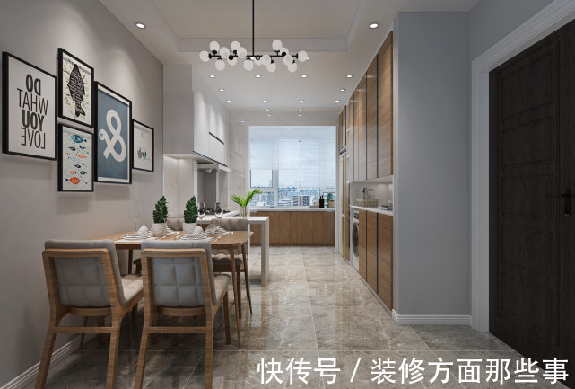 亚光砖|70平北欧风二居室,有个温馨,爱意满满的餐厅太好了