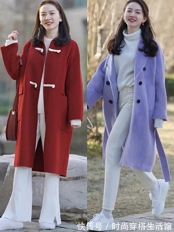 街拍|冬末初春白裤子怎么穿?掌握这3个穿搭要点,普通人穿上也好看