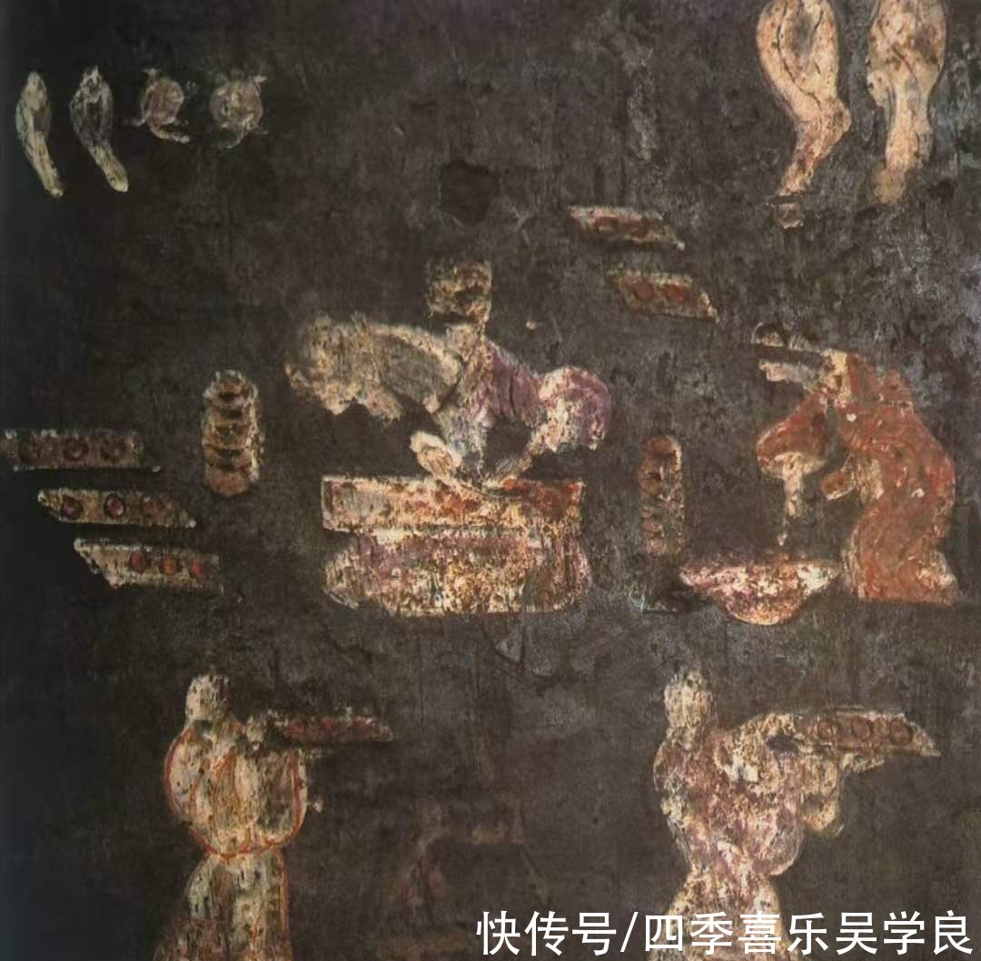  反衬之中|相映成趣的一幅古代壁画“庖厨图”