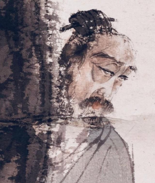 九老图!傅抱石这幅《九老图》意境太高,完胜了范曾的仿古人物画