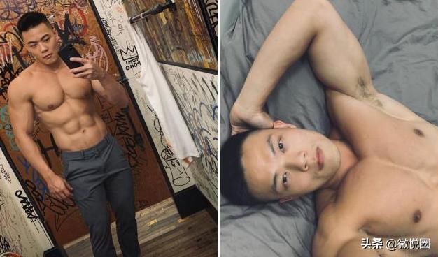 肌肉型男|90后型男恋上健身，用青春汗水打造饱满的胸肌和冰块盒般的腹肌