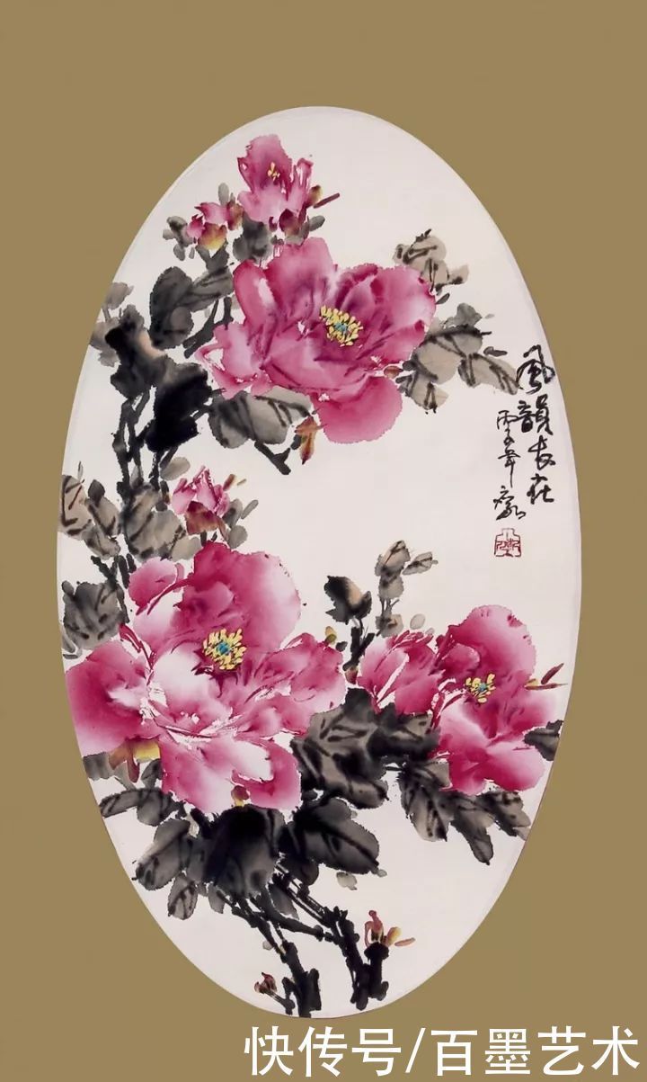 小写意|唯有牡丹真国色!小写意牡丹画150幅,美醉了