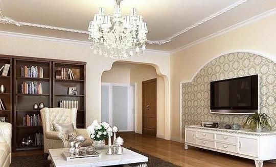 石膏线|客厅万万不要装电视墙了,如今流行用它代替,起码省一半钱