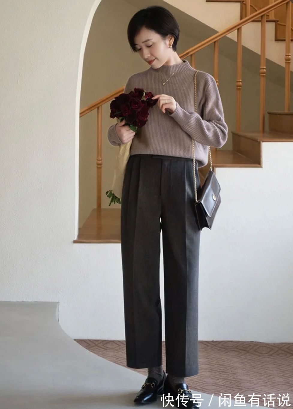 中年 这才是中年女人春天该穿的裤子:遮肉又显气质,搭衬衫外套都好看