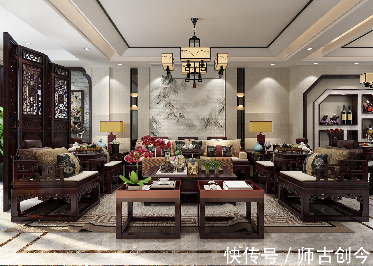 中式$中式红木装修,古雅灵动、温婉雅致、独具风情