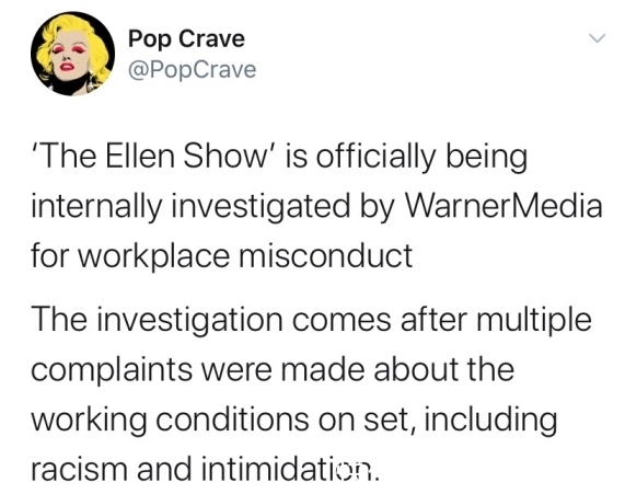 因个人形象崩塌,《艾伦秀》收视率下降严重,艾伦将退出节目组