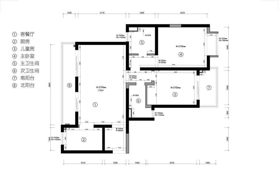 重点|90平二手房改造,舒适和私密性极佳,老房子也能大变样