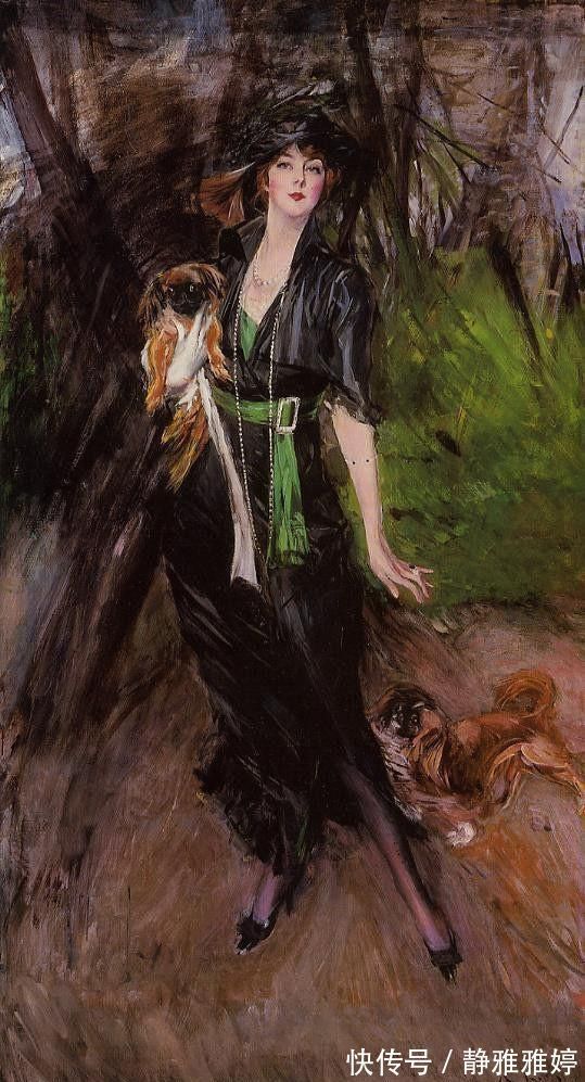 绘画!意大利著名的肖像画家乔瓦尼·博尔迪尼油画中的美艳贵妇