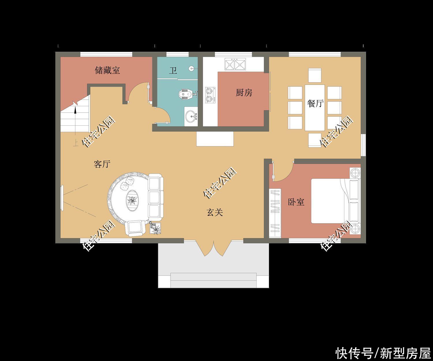 起居室|爸妈、我和弟弟各选了三套户型，大家看看哪套更适合农村建？