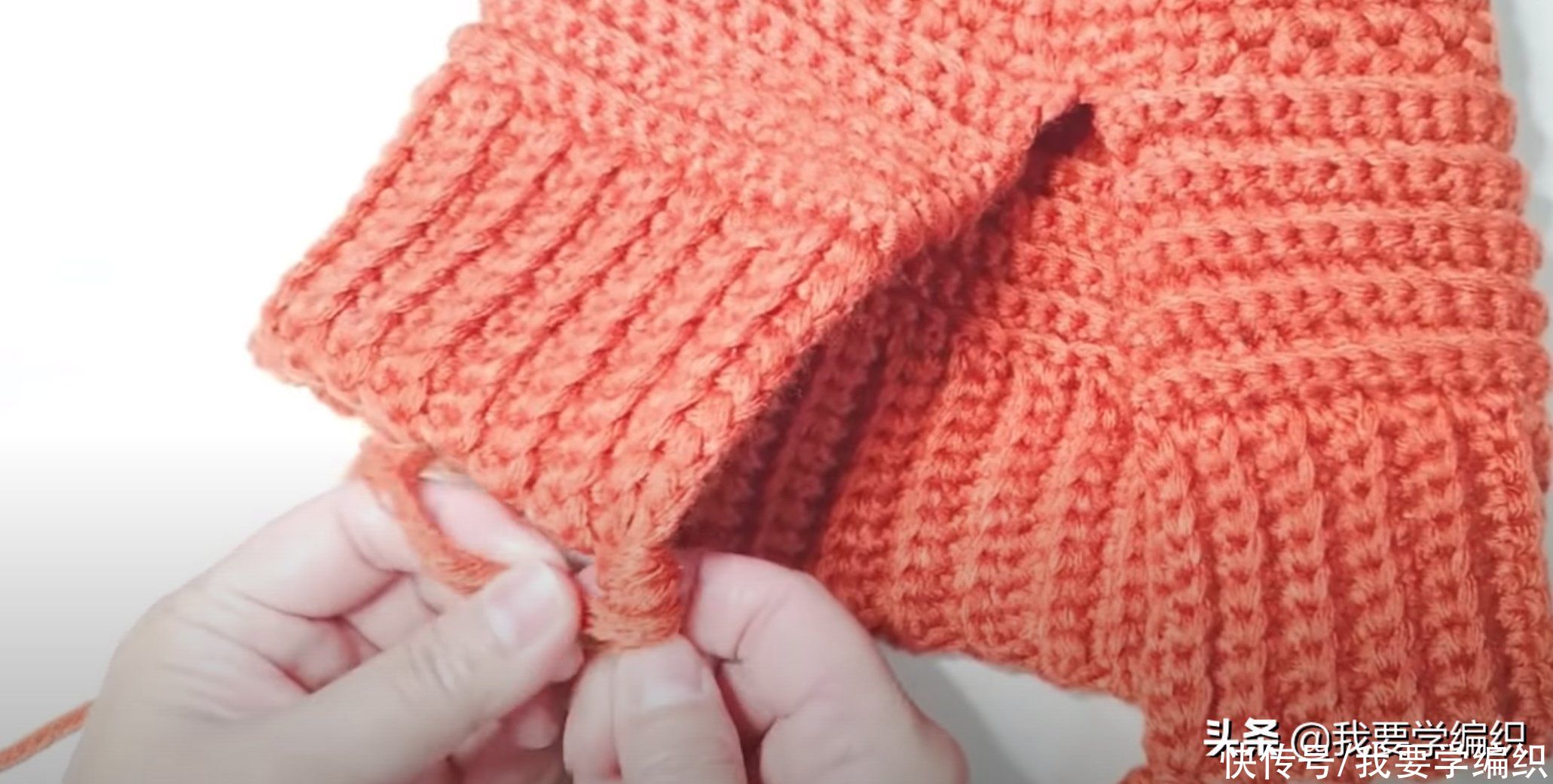 冬天来一款这样的暖帽，护耳辫子帽编织教程，重返你的少女时代
