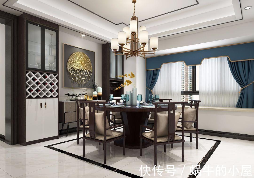 四居室|中式风格四居室，158平方米的自由空间，惊艳你的视觉！