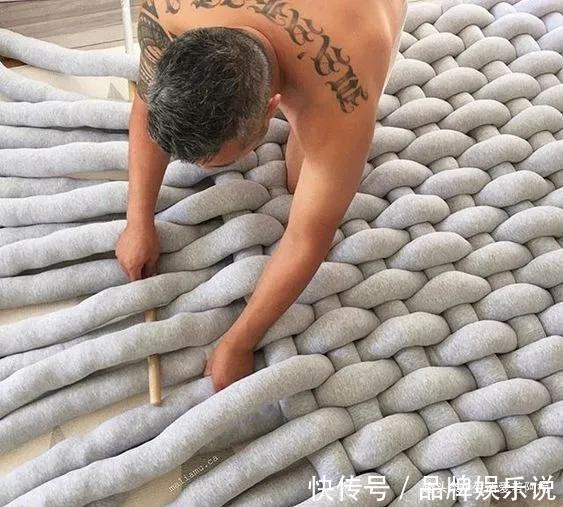 旧衣服做成的粗线编织，家居用品不用买了，手工布艺附教程