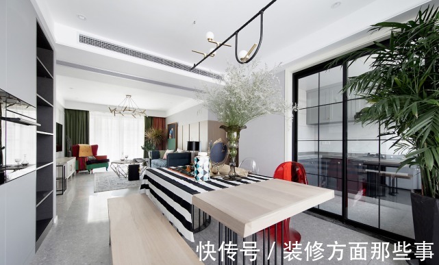 浅灰色调|131平现代艺术为基础,美式风格为辅三居室,令生活愈加有滋有味