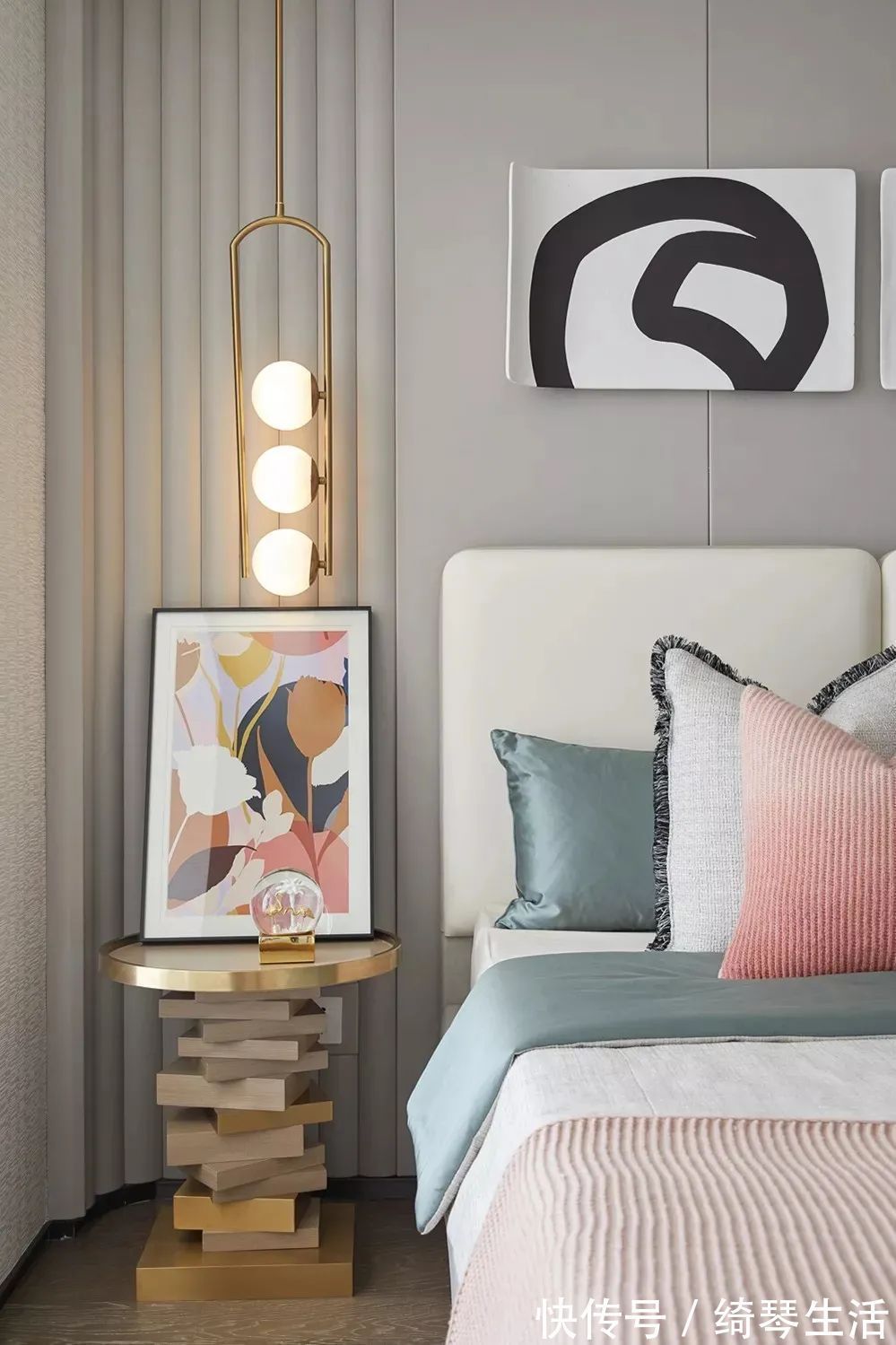 浪漫|89㎡现代简约，低饱和度的色彩，莫兰迪主义的浪漫