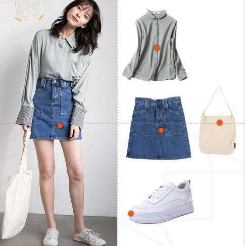 牛仔裙 谁说“小白鞋”过时了那是你不会搭,借鉴这三款,怎么穿怎么美