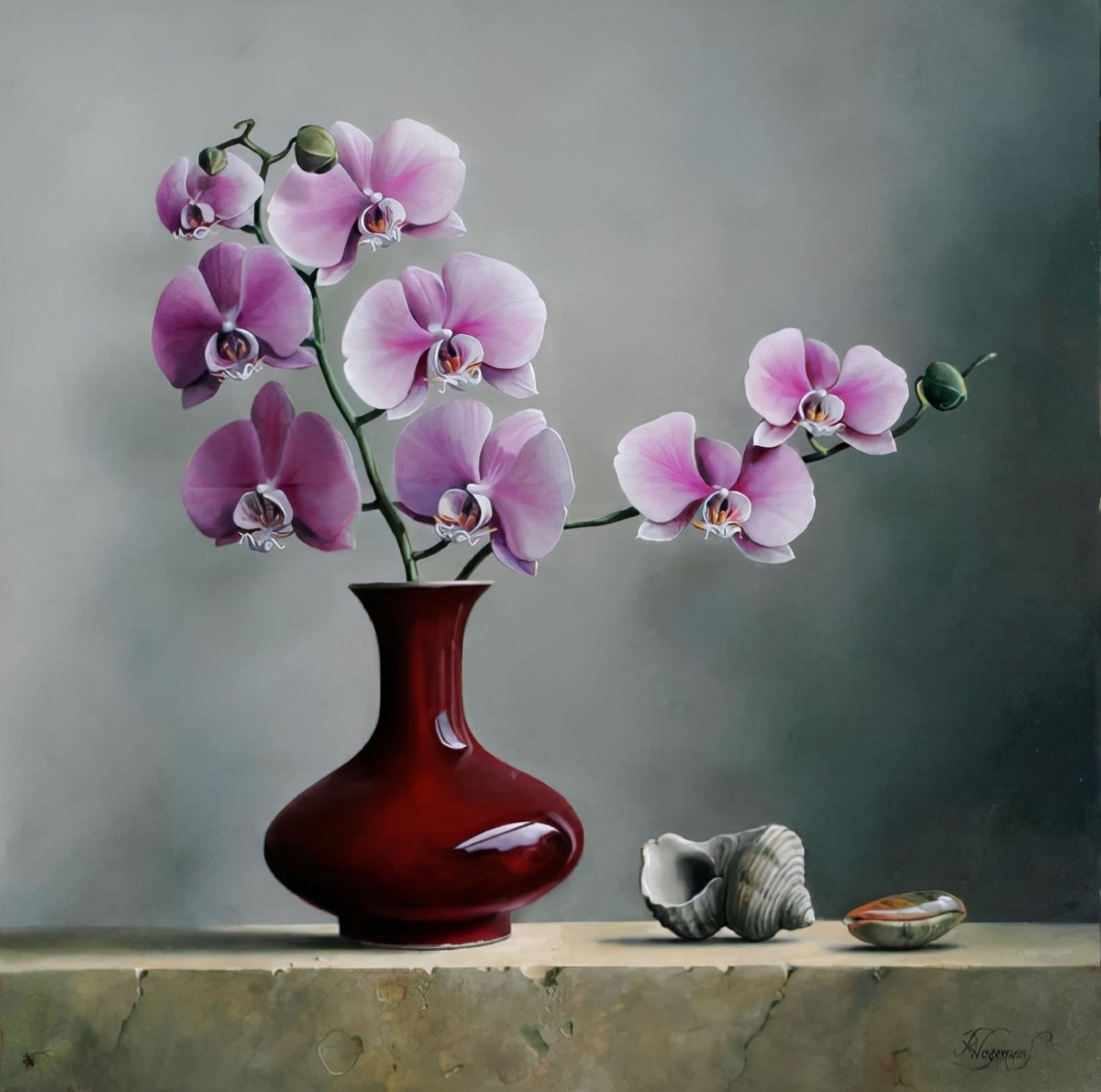 绘画!比利时画家瓦格曼斯的油画,笔触细腻,逼真生动