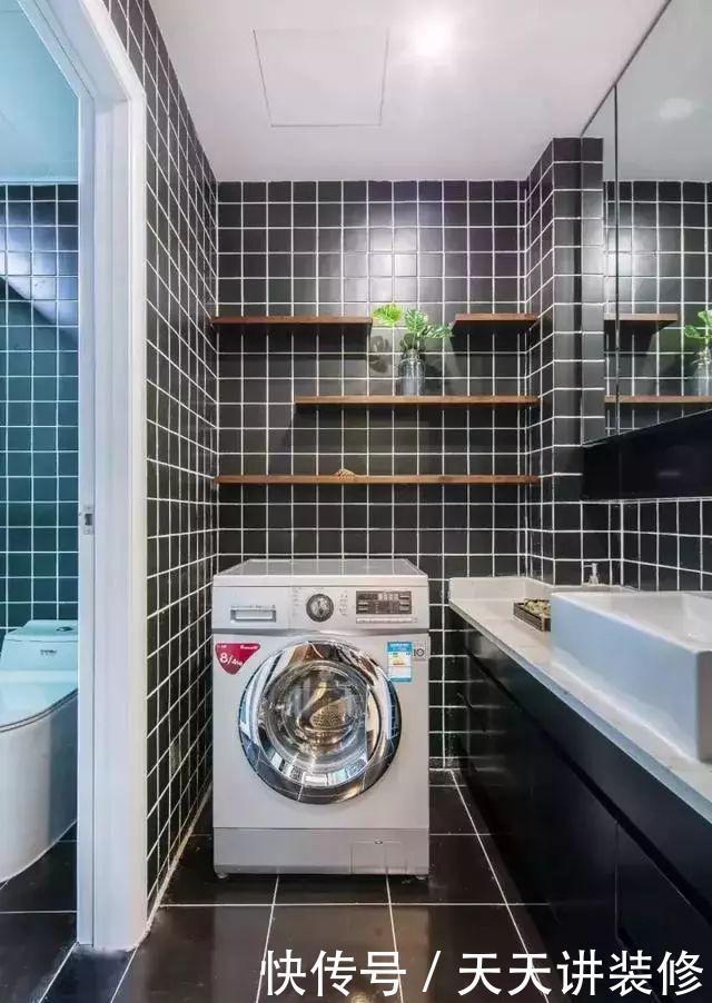 卫生间|卫生间洗衣机摆放设计,小空间的完美利用,不拥挤又美观