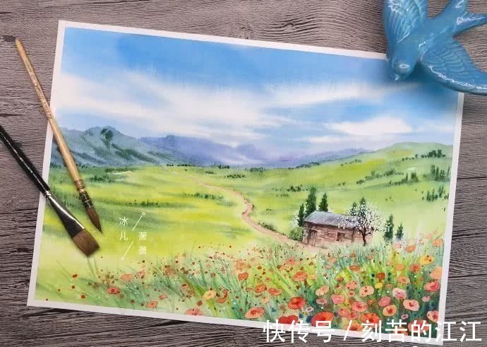 花瓣@水彩这样画，也太美了吧！居然把花瓣画出透明的感觉，看完忍不住保存！