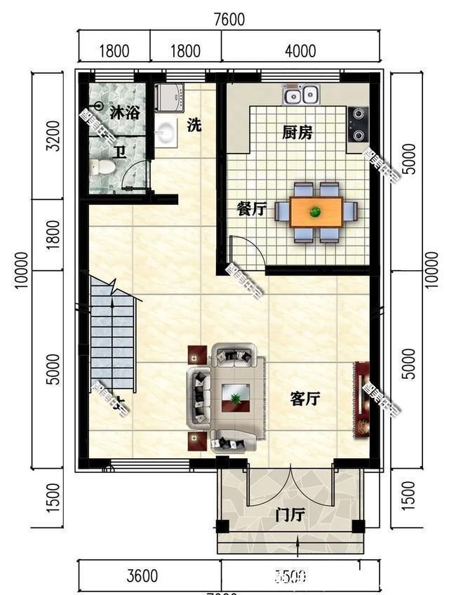 两厅|占地面积不到90平米的小别墅,款款颜值高,造价18万赚大发了